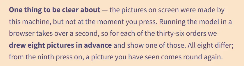 From chapter 1's "A little deeper" box: the pictures were made by this machine, but not at the moment you press