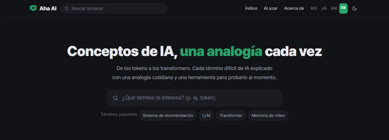 Aha AI: un diccionario de términos de IA